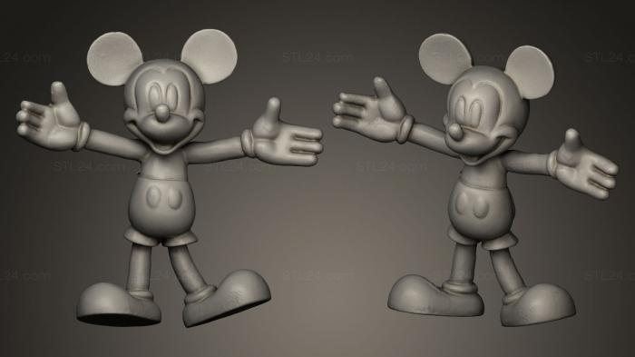 Игрушки (Микки Маус, TOYS_0045) 3D модель для ЧПУ станка